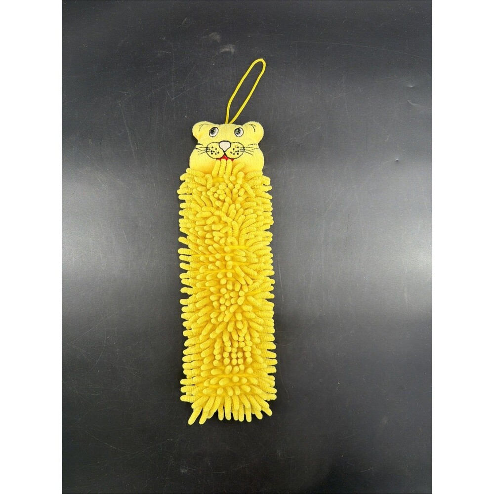 Norwex Kids Pet to Dry Hand Towel/Chenille Microfiber Yellow Tiger